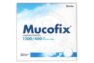 MUCOFIX 1200/400 MG 20 EFERVESAN TABLET