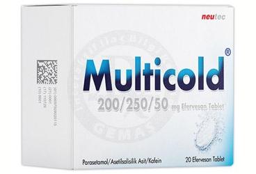 MULTICOLD 200/250/50 MG 20 EFERVESAN TABLET