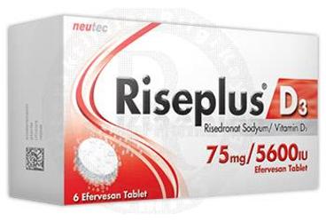 RISEPLUS D3 75 MG/5600 IU 6 EFERVESAN TABLET