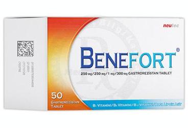BENEFORT 250 MG/250 MG/1 MG/300 MG GASTROREZISTAN TABLET (50 TABLET)