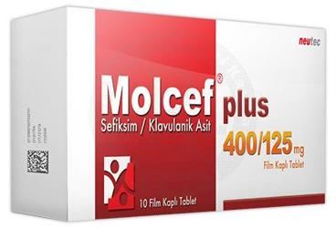MOLCEF PLUS 400/125 MG 10 FILM KAPLI TABLET