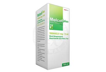 MOLCEF PLUS 100/62,5/5 ML ORAL SUSPANSIYON HAZIRLAMAK ICIN KURU TOZ 100 ML