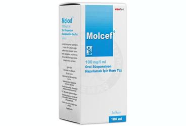 MOLCEF 100 MG//5 ML ORAL SUSPANSIYON HAZIRLAMAK ICIN KURU TOZ 100 ML