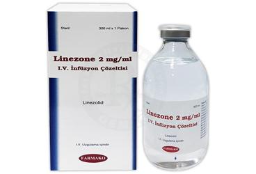 LINEZONE 2 MG/ML IV INFUZYON ICIN COZELTI ICEREN 300 ML FLAKON