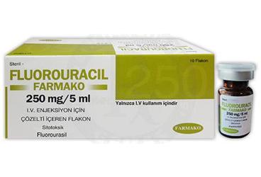 FLUOROURACIL-FARMAKO 250 MG/5 ML IV ENJ. COZ. ICIN  10 FLAKON