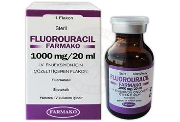 FLUOROURACIL-FARMAKO 1000 MG/20 ML IV ENJ. COZ. ICIN  FLAKON