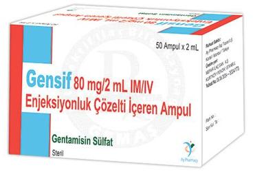 GENSIF 80 MG/2 ML 50 AMPUL