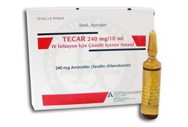 TECAR 240 MG/10 ML IV INFUZYON COZELTISI ICEREN 6 AMPUL