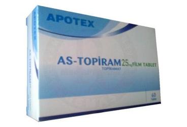 AS-TOPIRAM 25 MG 60 FILM TABLET