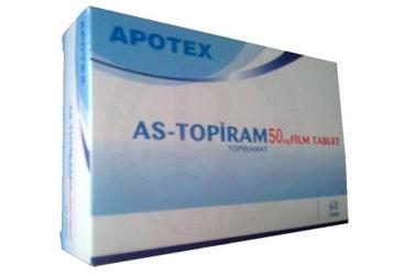 AS-TOPIRAM 50 MG 60 FILM TABLET
