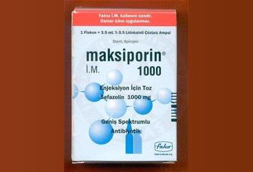 MAXICILIN 1000 MG IM ENJEKSIYONLUK TOZ ICEREN  FLAKON