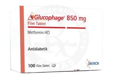 GLUCOPHAGE 850 MG 100 FILM TABLET
