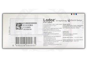 LODOZ 2,5MG/6,25MG 30 FILM TABLET