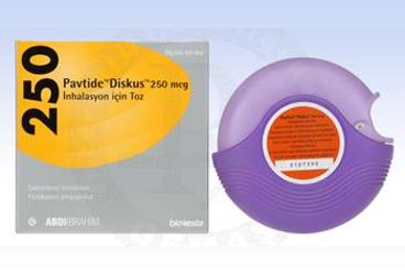 PAVTIDE DISKUS 250 MCG 60 DOZ INHALASYON ICIN TOZ