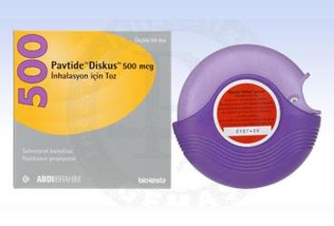 PAVTIDE DISKUS 500 MCG 60 DOZ INHALASYON ICIN TOZ