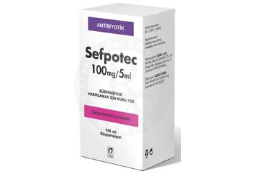 SEFPOTEC 100 MG/5 ML ORAL SUSPANSIYON HAZIRLAMAK ICIN KURU TOZ 100 ML