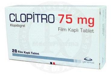CLOPITRO 75 MG 28 FILM TABLET