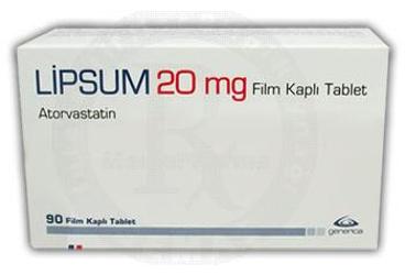 LIPSUM 20 MG 90 FILM KAPLI TABLET