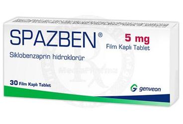 SPAZBEN 5 MG FILM KAPLI TABLET (30 TABLET)