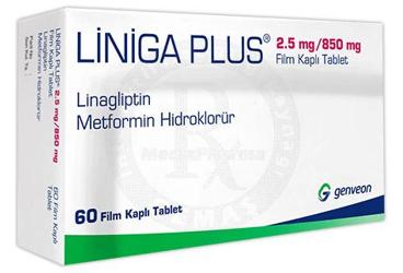 LINIGA PLUS 2.5 MG/850 MG FILM KAPLI TABLET (60 ADET)