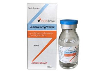 LANICZOL 5MG/100 ML IV INFUZYON ICIN KONSANTRE COZELTI ICEREN 1 FLAKON