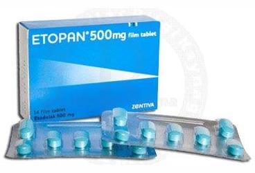 ETOPAN 500 MG 14 FILM TABLET