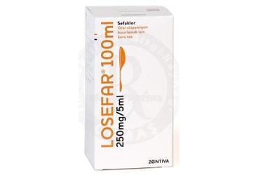 LOSEFAR 250 MG 100 ML SUSPANSIYON
