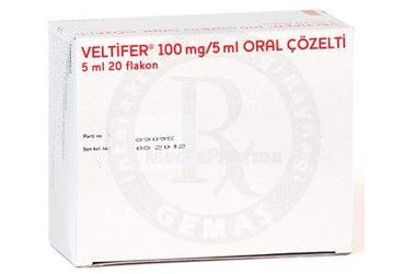 VELTIFER 100 MG/5 ML ORAL SOLUSYON 20 FLAKON
