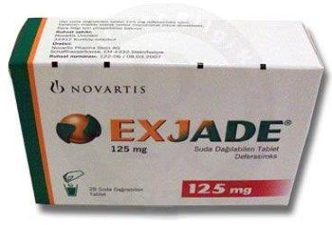 EXJADE 125 MG 28 ADET SUDA DAGILABILEN TABLET