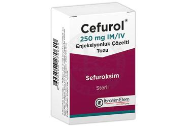 CEFUROL 250 MG IM/IV ENJEKSIYONLUK COZELTI TOZU (1 FLAKON+2 ML COZUCU AMPUL)