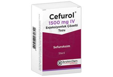CEFUROL 1500 MG IV ENJEKSIYONLUK COZELTI TOZU (1 FLAKON+15 ML COZUCU AMPUL)