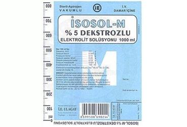 ISOSOL-M  % 5 DEKSTROZLU ELEKTROLIT  SOLUSYONU 1000 ML(SETLI)