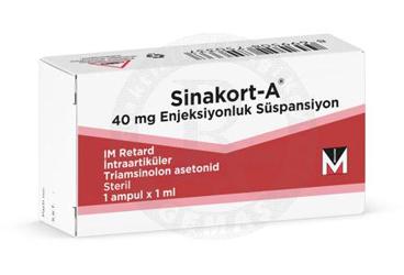 SINAKORT-A 40 MG ENJEKSIYONLUK SUSPANSIYON (1 AMPUL)
