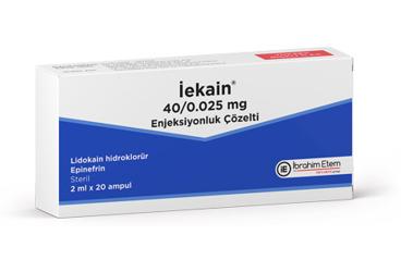 IEKAIN 40 MG/0.025MG  2 ML 20 AMPUL
