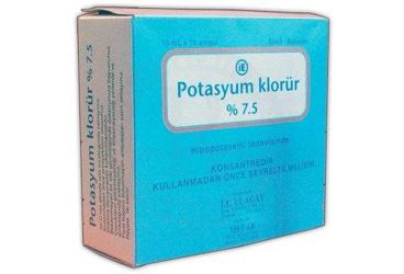 POTASYUM KLORUR %7,5 10 ML 10 AMPUL