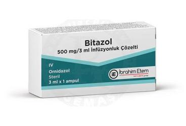 BITAZOL 500 MG/3 ML INFUZYONLUK COZELTI (1 AMPUL)