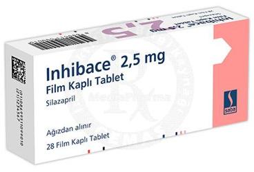 INHIBACE 2,5 MG FILM KAPLI TABLET