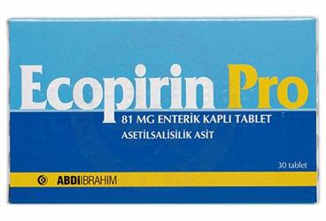 ECOPIRIN PRO 81 MG 30 ENTERIK KAPLI TABLET