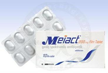 MEIACT 200 MG 10 FILM TABLET