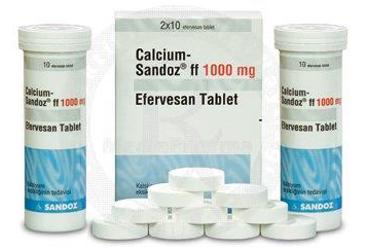 CALCIUM SANDOZ FF 1000 MG 20 EFERVESAN TABLET