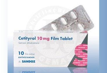 CETITYROL 10 MG 10 FILM TABLET