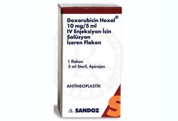 DOXORUBICIN HEXAL 10 MG/5 ML ENJEKSIYON ICIN SOLUSYON ICEREN 1 FLAKON