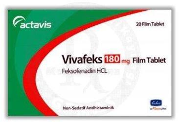 VIVAFEKS 180 MG 20 FILM TABLET