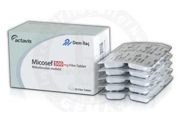 MICOSEF 500 MG 50 FILM TABLET