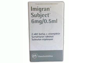 IMIGRAN SUBJECT 6MG/0,5MG 2 KARTUS + OTOENJEKTOR