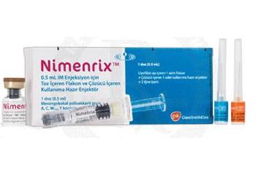 NIMENRIX 0,5 MG IM ENJEKSIYON ICIN TOZ ICEREN 1 FLAKON VE COZUCU ICEREN KULLANIMA HAZIR 1 ENJEKTOR