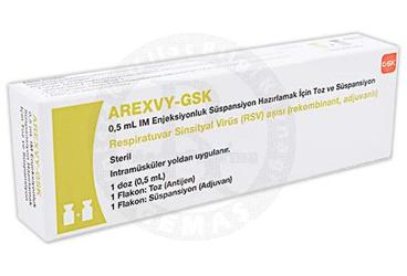 AREXVY-GSK 0,5 ML IM ENJEKSIYONLUK SUSPANSIYON HAZIRLAMAK ICIN TOZ VE SUSPANSIYON (1 ADET)