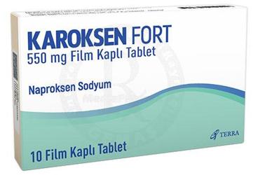 KAROKSEN FORT 550 MG 10 TABLET