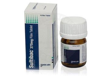 SULTIBAC  375 MG 10 FILM TABLET