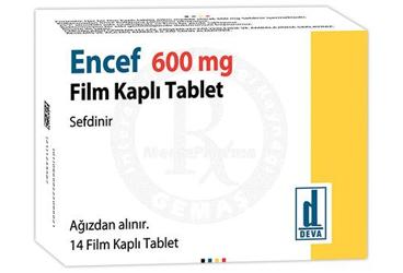 ENCEF 600 MG FILM KAPLI TABLET (14 TABLET)